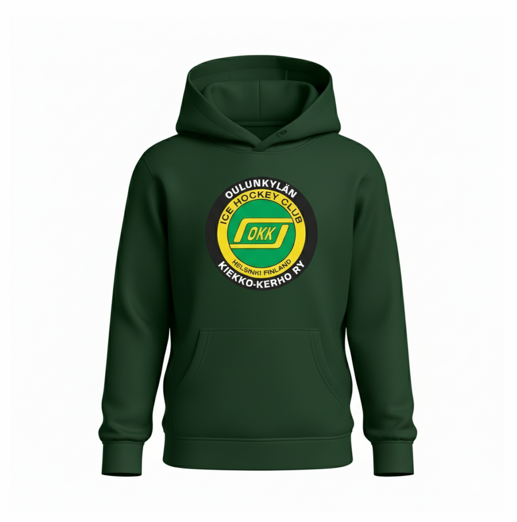 OKK Logo huppari JR, vihreä