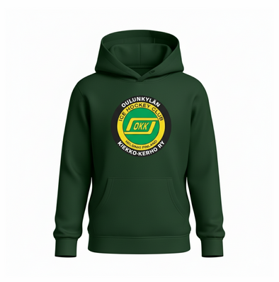 OKK Logo huppari JR, vihreä