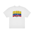 Brayan Oversize Valkoinen T-paita Iso teksti