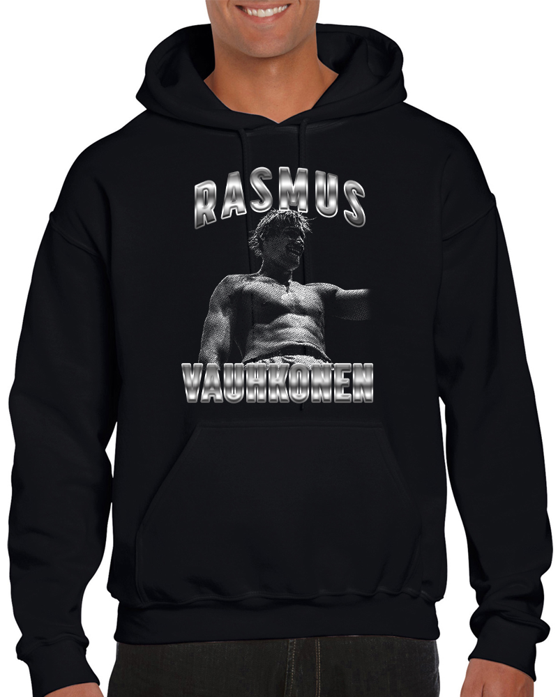 Vauhkonen huppari printti tekstillä