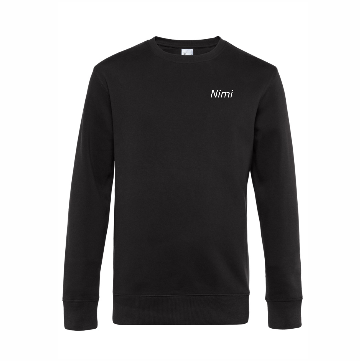 EVT Iso logo college nimellä, miehet